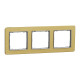 Рамка 3-х постова матове золото Sedna Elements Schneider Electric SDD371803