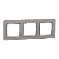 Рамка 3-х постова матовий алюміній Sedna Elements Schneider Electric SDD370803