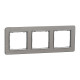 Рамка 3-х постова матовий алюміній Sedna Elements Schneider Electric SDD370803