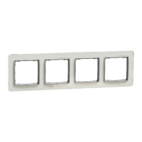 Рамка 4-х постова біле скло Sedna Elements Schneider Electric SDD360804