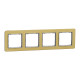 Рамка 4-х постовая матовое золото Sedna Elements Schneider Electric SDD371804