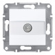 Розетка TV конечная белая без рамки Asfora Schneider Electric белая EPH3270121