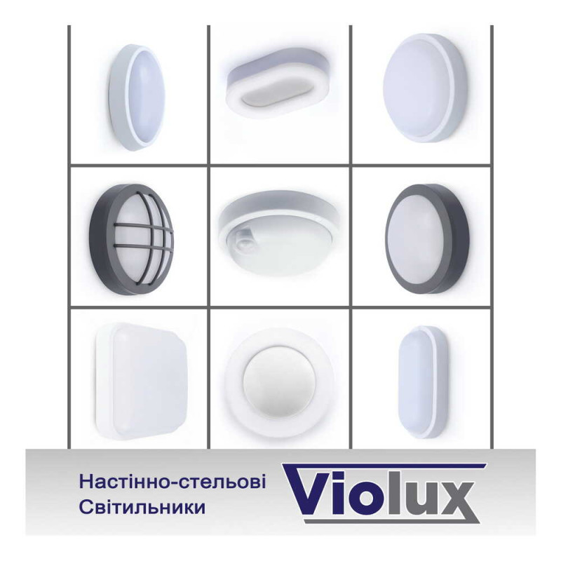 Світильник ЖКГ антивандальний LED Violux ДББ ATOM 12W 4000K IP54 ( 243301 )