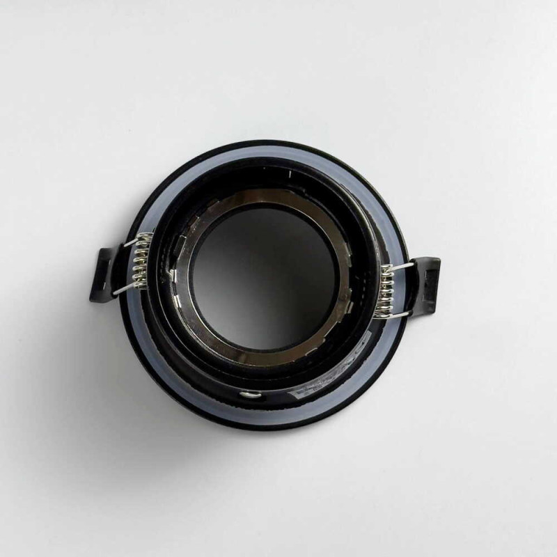 Світильник точковий врізний Violux IBIZA-R GU10 IP44 чорний ( 130108 )