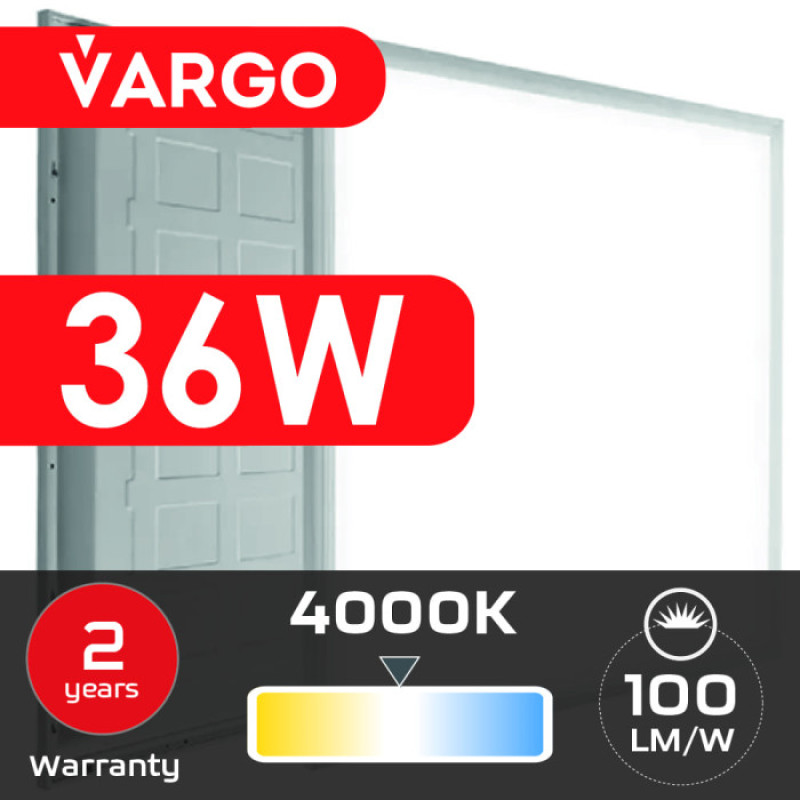 Світлодіодна панель LED 36W 4000K 3600Lm IP20 (595*595*35) RC035B 120-277V "PHILIPS"