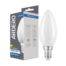 Светодиодная лампа LED Ardero LB-201 5,4Вт E14 4000K матированная Filament 80849