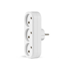 Сетевой разветвитель без заземления 3 гнезда белый TITANUM STANDARD (ТF-MR310-W)