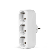 Сетевой разветвитель с заземлением 3 гнезда белый TITANUM STANDARD (ТF-MR316G-W)