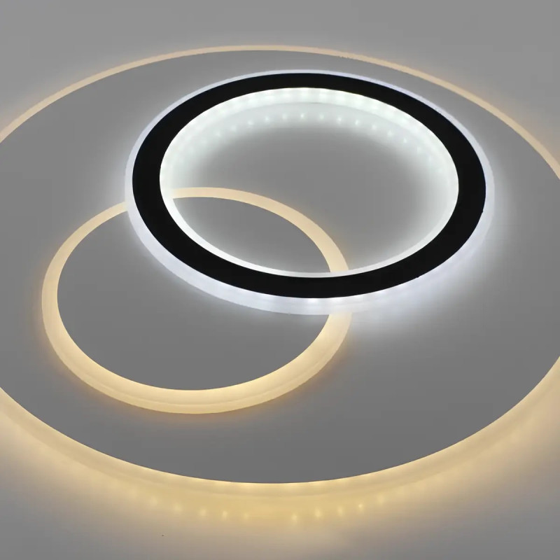 Стельовий LED світильник-люстра VELMAX V-СL-MIRAY-R, max 70W, 3000K-6500K, 4200Lm з пультом (23-44-45)