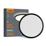 Светодиодный светильник LED с декоративной подсветкой VIDEX DL5R 22W 3000K-4000K-5000K Black (VL-DL5R-22CB)