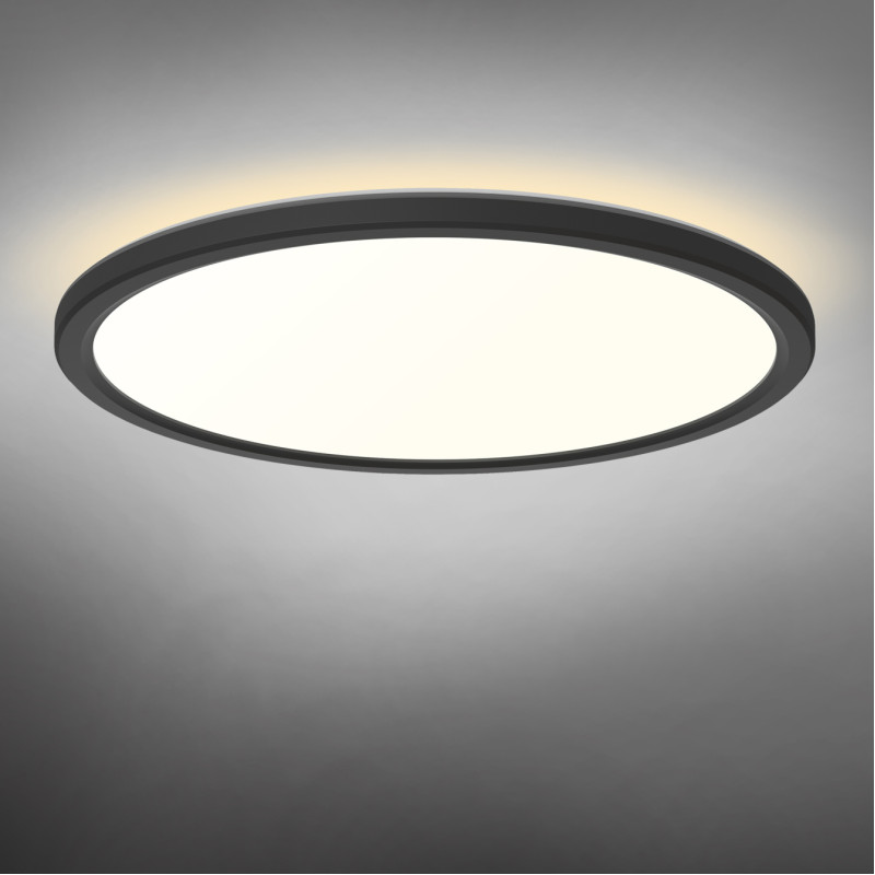 Світлодіодний світильник LED з декоративною підсвіткою VIDEX DL5R 22W 3000K-4000K-5000K Black (VL-DL5R-22CB)