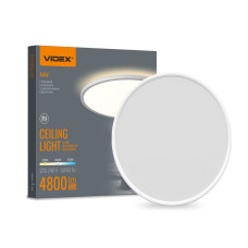Светодиодный светильник LED с декоративной подсветкой VIDEX DL5R 44W 3000K-4000K-5000K White (VL-DL5R-44CW)