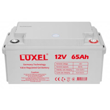 Аккумуляторная батарея гелевая 12V-65Ah вес19 кг LUXEL (LBG-12V65AH)