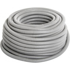 Труба гофр. с протяжкой 320N "Ультра" d-25мм. светло-серая, (бухта 50м.) Марс