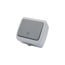 Выключатель 1-кл. накладной AWM AQUA серый IP54