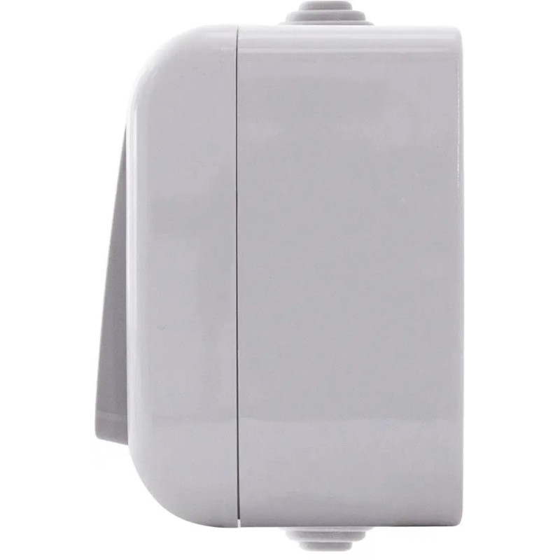 Вимикач  2-кл. накладний AWM AQUA сірий  ІР54