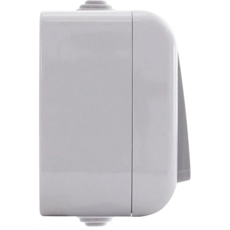 Вимикач  2-кл. накладний AWM AQUA сірий  ІР54