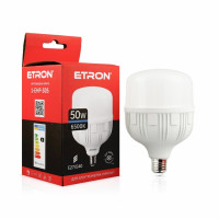 Лампа светодиодная высокомощная ETRON 50W T140 6500K 220V E27/E40 холодный свет