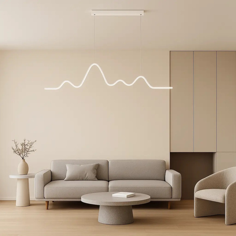 Люстра светодиодная подвесная VALESO V G3935 WT белая 32W