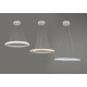 Подвесная светодиодная люстра Sirius 114W с тремя акриловыми подвесами 3500-6500К белая IP20 B S2030/