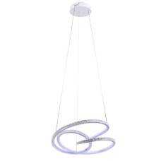 Підвісна світлодіодна люстра Sirius 128W з акриловим плафоном 3000-6500К біла IP20 LCD3073 WT 128W