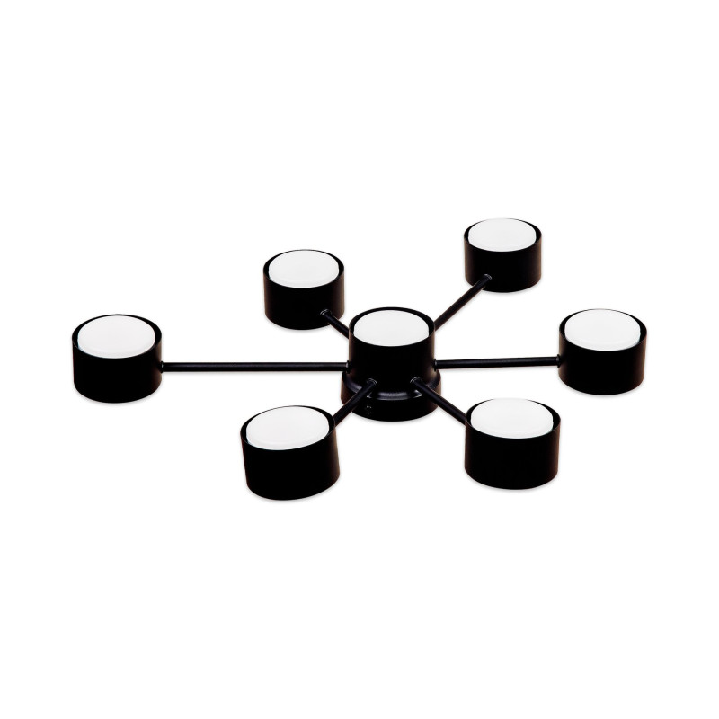 Світильник стельовий люстра спот ETRON Axis GX53 7x15Вт чорний 1-EFP-2202 TM ETRON