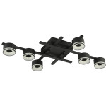 Світильник стельовий люстра спот ETRON FlexLine GX53 6x15Вт чорний 1-EFP-2216 TM ETRON