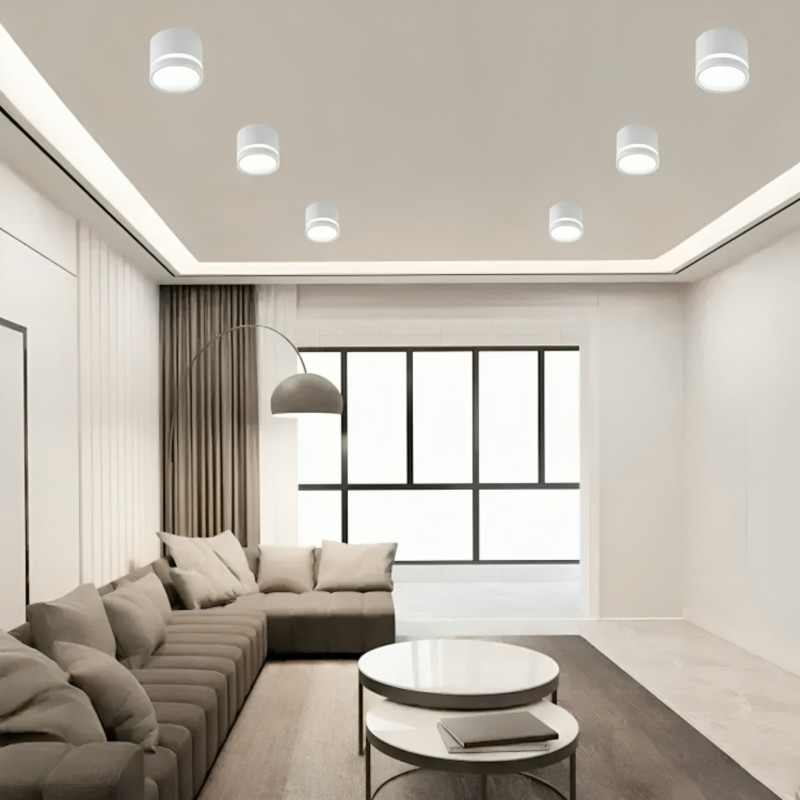 Світильник стельовий точковий ETRON FlexLine GX53 1x15Вт білий 1-EFP-2237