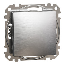 Одноклавишный переключатель матовый алюминий Sedna Design & Element Schneider Electric SDD170106