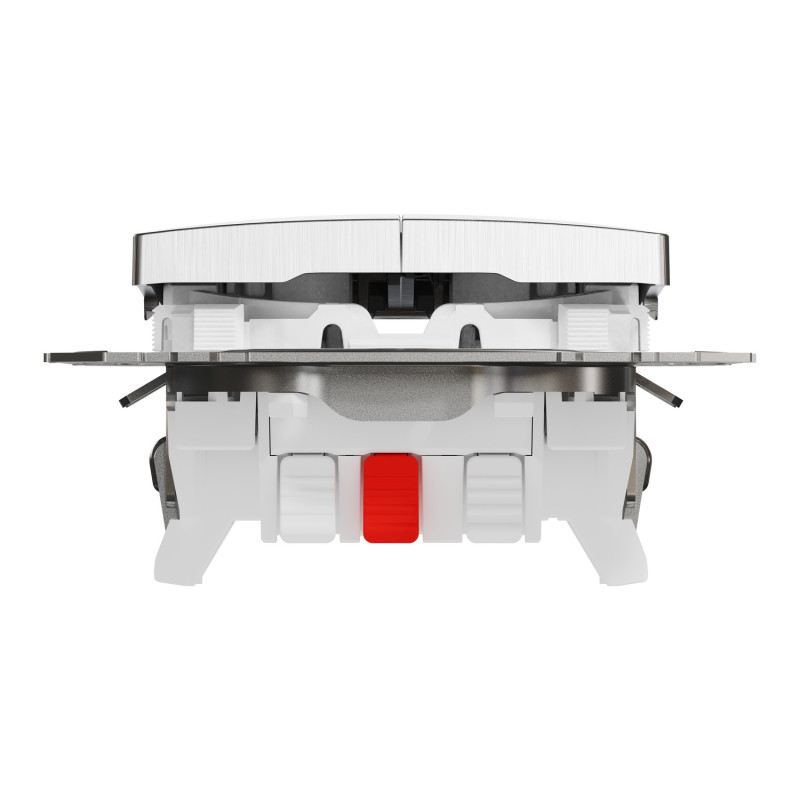 Переключатель двухклавишный матовый алюминий Sedna Design & Elements Schneider Electric SDD170108