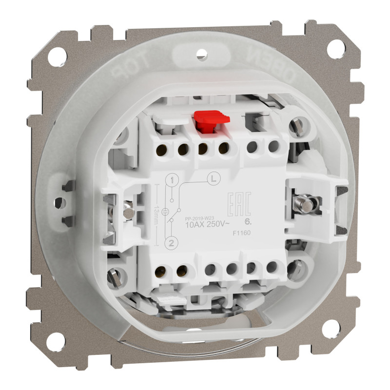 Переключатель с защитой IP44 матовый алюминий Sedna Design & Element Schneider Electric SDD270106