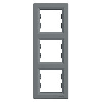 Рамка тройная вертикальная Asfora Schneider Electric сталь EPH5810362