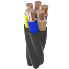 Кабель мідний монолітний ВВГнг LS 5х 10,0 Віса-Електро