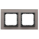 Рамка 2-я горизонтальная Серое стекло Ospel Sonata