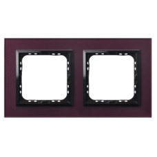 Рамка 2-я горизонтальная Слива стекло Ospel Sonata