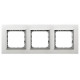 Рамка 3-а горизонтальна Алюміній Ospel Sonata