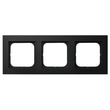 Рамка 3-я горизонтальная Черный Ospel Sonata