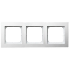 Рамка 3-я горизонтальная белая Ospel AS