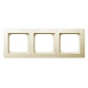 Рамка 3-а горизонтальна крем Ospel AS