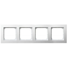 Рамка 4-я горизонтальная белая Ospel AS