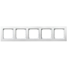Рамка 5-я горизонтальная белая Ospel AS