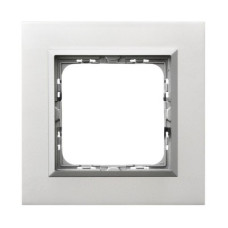 Рамка 1-я горизонтальная Алюминий Ospel Sonata