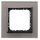 Рамка 1-я горизонтальная Серое стекло Ospel Sonata