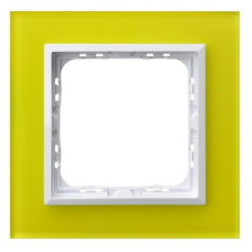 Рамка 1-я горизонтальная Зеленое стекло Ospel Sonata