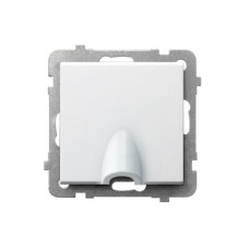 Крышка вывода кабеля Ospel Sonata Серебро матовое