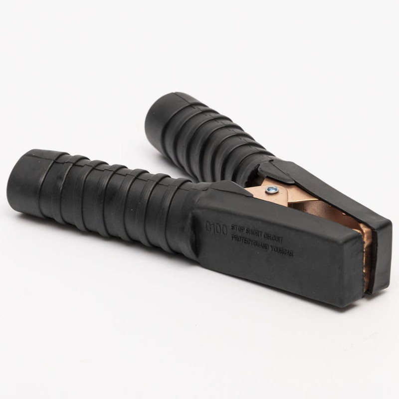 Зажим электрический типа крокодил ЗКС-23 (140мм) черный Takel (505638ч)