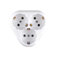 Разветвитель тройной с ж/к, треугольный, (A-E7200-09) AWM