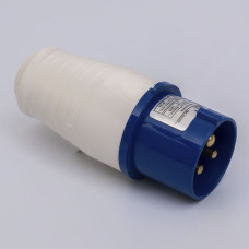 Вилка силовая 013 (2P+PE) 16A 220В IP44 TAKEL (503200)