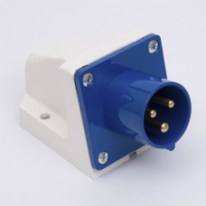 Вилка силовая стационарная 513 (2P+PE) 16A 220В IP44 TAKEL (503205)