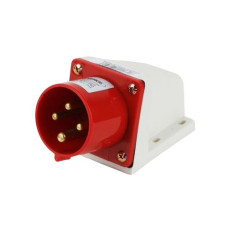 Вилка силовая стационарная 524 (3P+PE) 32A 380В IP44 TAKEL (503229)